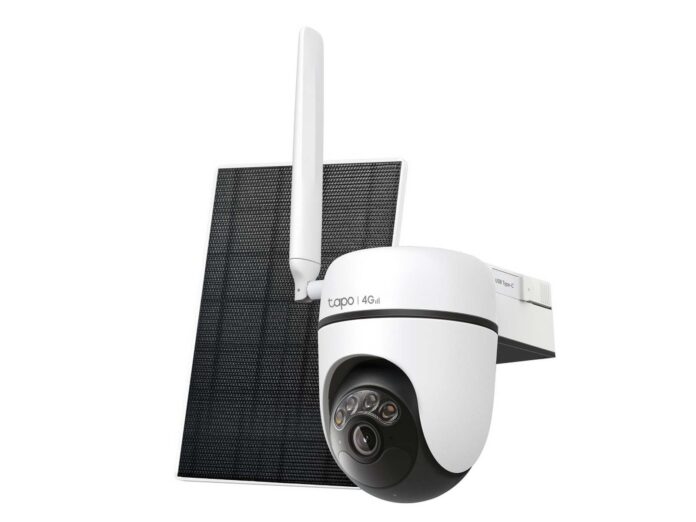 Camera supraveghere 4G LTE si panou solar Tapo C615G KIT, 2K 3MP, Nano SIM, rotire si inclinare din aplicatie 360, vedere nocturna color, baterie Litiu, IP65