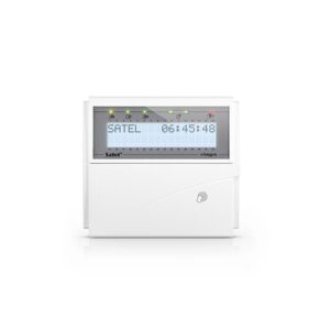 Tastatura centrala alarma Satel Integra INT-KLCDR-W 2 zone, cititor proximitate, buzzer, iluminare alba Tastatura centrala alarma Satel Integra INT-KLCDR-W 2 zone, cititor proximitate, buzzer, iluminare alba