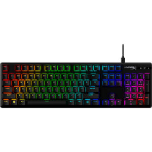 Tastatura mecanica gaming HyperX Alloy Origins PBT, RGB, Switch HyperX Aqua, Negru Tastatura mecanica gaming HyperX Alloy Origins PBT, RGB, Switch HyperX Aqua, Negru