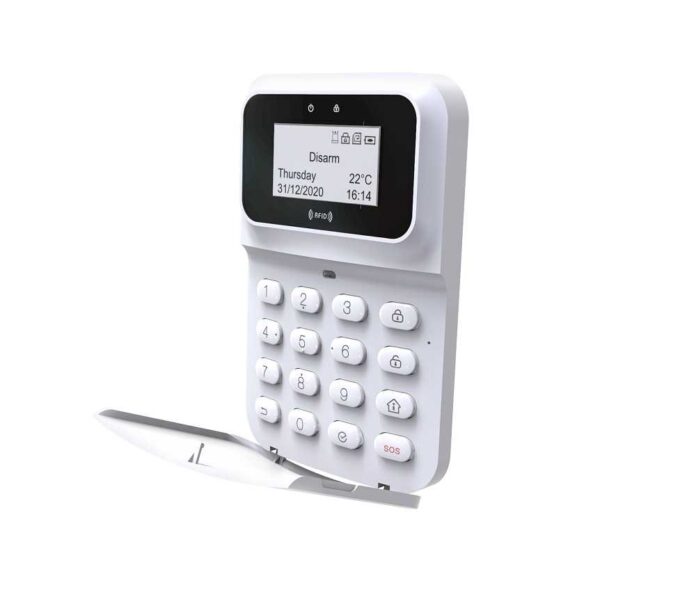 Tastatura wireless pentru alarma Heyi, cititor card RFID, HY-305E Tastatura wireless pentru alarma Heyi, cititor card RFID, HY-305E