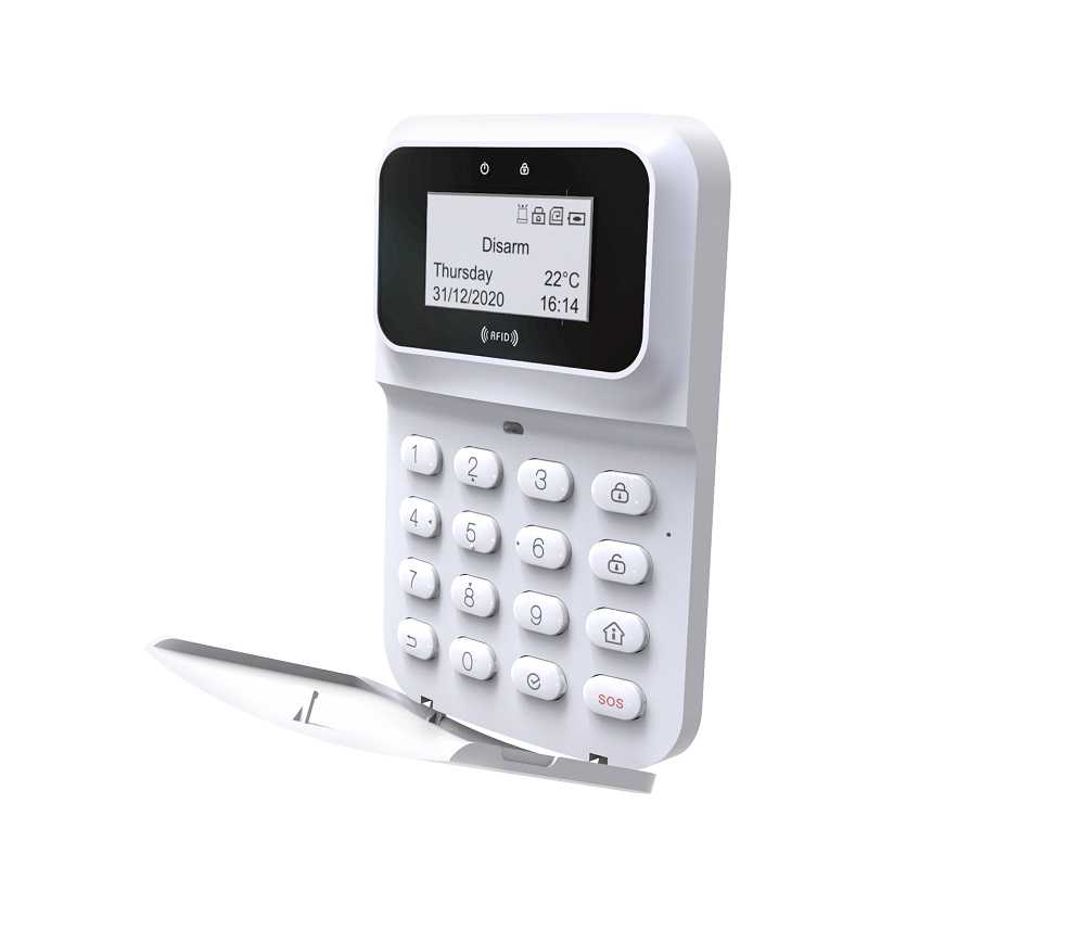Tastatura wireless pentru alarma Heyi, cititor card RFID, HY-305E Tastatura wireless pentru alarma Heyi, cititor card RFID, HY-305E