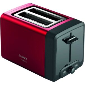 Prajitor de paine Bosch DesignLine TAT4P424, 970 W, 2 felii, Rosu Prajitor de paine Bosch DesignLine TAT4P424, 970 W, 2 felii, Rosu