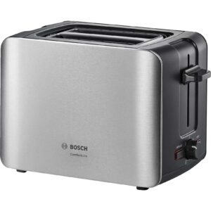 Prajitor de paine Bosch ComfortLine TAT6A913, 1090 W, 2 felii, Argintiu/Negru Prajitor de paine Bosch ComfortLine TAT6A913, 1090 W, 2 felii, Argintiu/Negru