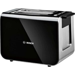 Prajitor de paine Bosch Styline TAT8613, 860 W, 2 felii, Argintiu/Negru Prajitor de paine Bosch Styline TAT8613, 860 W, 2 felii, Argintiu/Negru