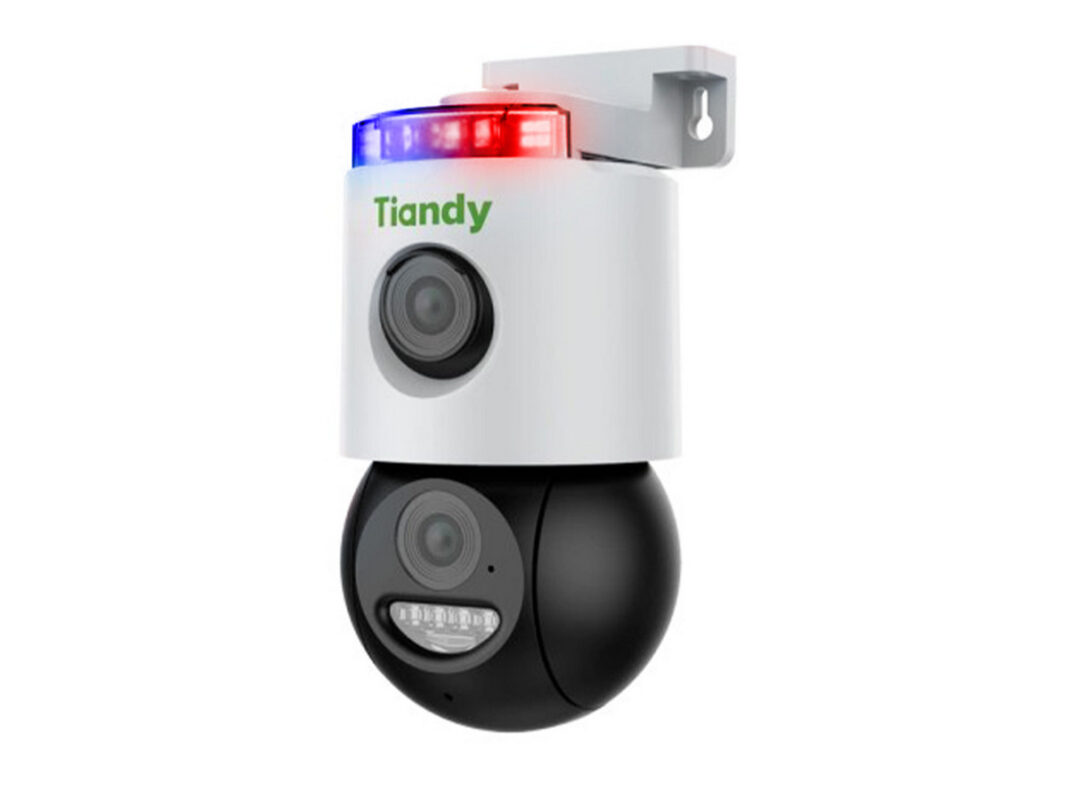 Camera supraveghere wireless de exterior cu alarma, 2 lentile de 3+3MP, 3K, 4mm, iluminare cu LED si IR, audio bidirectional, IP66, Tiandy TC-H363N-I5WWIFIEu4V4.0 Camera supraveghere wireless de exterior cu alarma, 2 lentile de 3+3MP, 3K, 4mm, iluminare cu LED si IR, audio bidirectional, IP66, Tiandy TC-H363N-I5WWIFIEu4V4.0