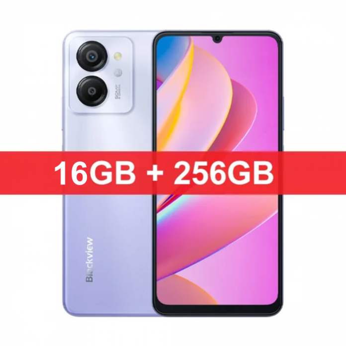 Telefon mobil Blackview Color 8 Blue, 4G, 6.75 HD+ 90Hz, 16GB RAM (8GB + 8GB extensibili), 256GB ROM, 50MP, Android 13, Unisoc T616, 6000mAh, Dual SIM Telefon mobil Blackview Color 8 Blue, 4G, 6.75 HD+ 90Hz, 16GB RAM (8GB + 8GB extensibili), 256GB ROM, 50MP, Android 13, Unisoc T616, 6000mAh, Dual SIM