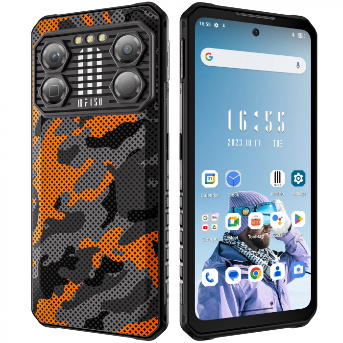 Telefon mobil F150 B2 Pro SunLight, Rugged ultra slim, 108MP, 4G, 6.8   FHD+ 120Hz, 24GB RAM (12GB + 12GB extensibili), 256GB ROM, Helio G99, 10000mAh, Dual SIM