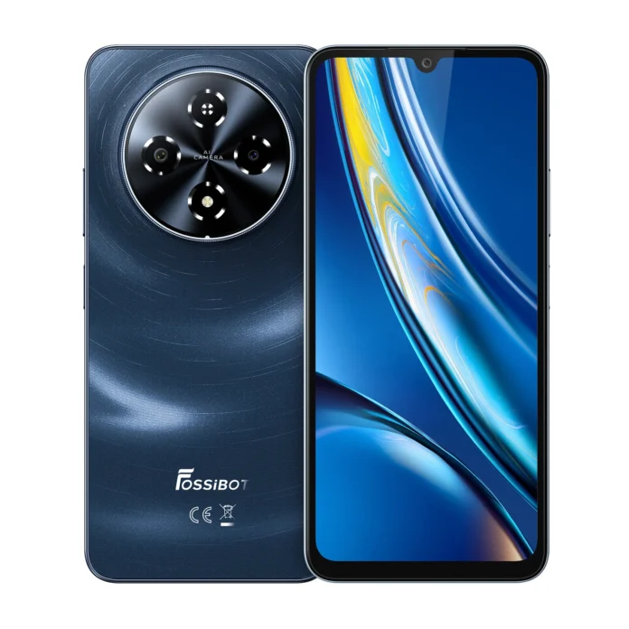 Telefon Mobil FOSSiBOT S5, Albastru, 4G, Ecran 6.88 HD+ 120Hz, 16GB RAM (4GB + 12GB extensibil), 128GB ROM, Camera 13MP, Android 15, Unisoc T615 (T7250), 6000mAh, Face ID, 18W, Dual SIM Telefon Mobil FOSSiBOT S5, Albastru, 4G, Ecran 6.88 HD+ 120Hz, 16GB RAM (4GB + 12GB extensibil), 128GB ROM, Camera 13MP, Android 15, Unisoc T615 (T7250), 6000mAh, Face ID, 18W, Dual SIM