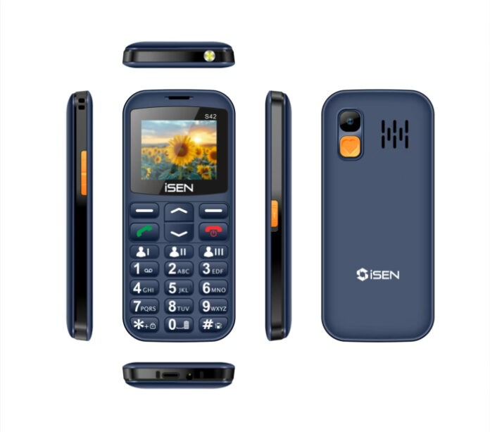 Telefon mobil iSEN S42 SENIOR Albastru, Display 2.0 , GSM, USB Type-C, Bluetooth, Camera, Lanterna, FM Radio fara cablu, Baterie 1800mAh, Buton SOS, Negru, Dual SIM Telefon mobil iSEN S42 SENIOR Albastru, Display 2.0 , GSM, USB Type-C, Bluetooth, Camera, Lanterna, FM Radio fara cablu, Baterie 1800mAh, Buton SOS, Negru, Dual SIM
