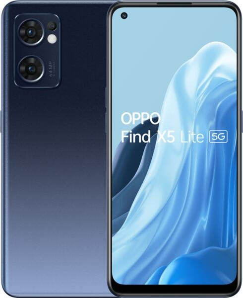 Telefon mobil Oppo Find X5 Lite, 256GB, 8GB, 5G, Dual Sim, Starry Black Telefon mobil Oppo Find X5 Lite, 256GB, 8GB, 5G, Dual Sim, Starry Black