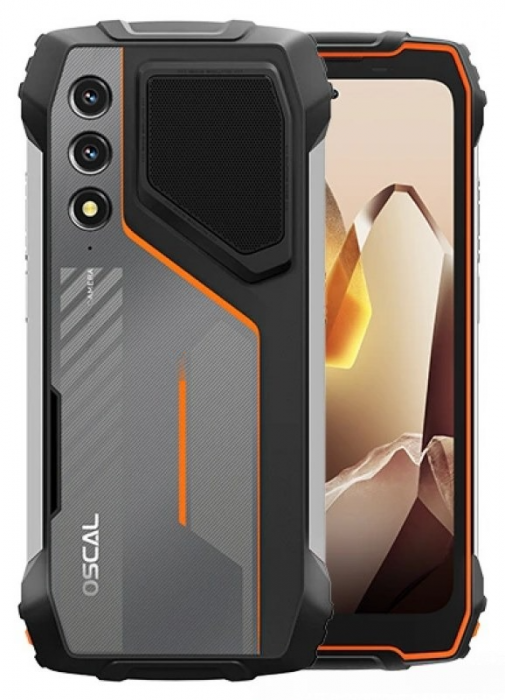 Telefon mobil OSCAL PILOT 1, Portocaliu, 4G, 6.67 HD+, 18GB RAM (6GB + 12GB extensibili), 256GB ROM, Android 14, MediaTek Helio G81, 15000mAh, IP68 IP69K, Dual SIM Telefon mobil OSCAL PILOT 1, Portocaliu, 4G, 6.67 HD+, 18GB RAM (6GB + 12GB extensibili), 256GB ROM, Android 14, MediaTek Helio G81, 15000mAh, IP68 IP69K, Dual SIM