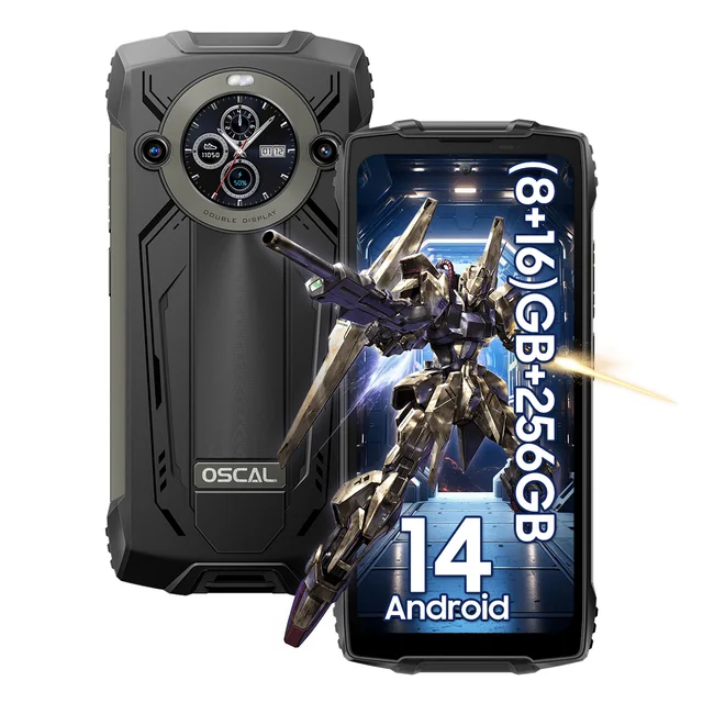 Telefon mobil OSCAL PILOT 2 Verde, Dual 4G VoLTE, 6.5 2.4K FHD+, 24GB RAM (8GB + 16GB extensibili), 256GB ROM, Android 14, MediaTek Helio G99, 8880mAh, IP68 IP69K, Dual SIM Telefon mobil OSCAL PILOT 2 Verde, Dual 4G VoLTE, 6.5 2.4K FHD+, 24GB RAM (8GB + 16GB extensibili), 256GB ROM, Android 14, MediaTek Helio G99, 8880mAh, IP68 IP69K, Dual SIM
