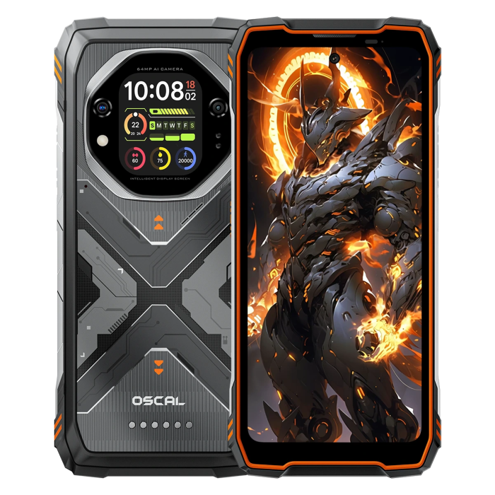 Telefon mobil Oscal Tank 1, Negru, 5G, 6.78 IPS, 48GB RAM (16GB + 32GB Extensibili), 512GB ROM, DokeOS 4.2, Dimensity 7050, Ecran spate 2.01 , Night Vision, NFC, AI Apps, 20000mAh, 55W, Dual SIM Telefon mobil Oscal Tank 1, Negru, 5G, 6.78 IPS, 48GB RAM (16GB + 32GB Extensibili), 512GB ROM, DokeOS 4.2, Dimensity 7050, Ecran spate 2.01 , Night Vision, NFC, AI Apps, 20000mAh, 55W, Dual SIM