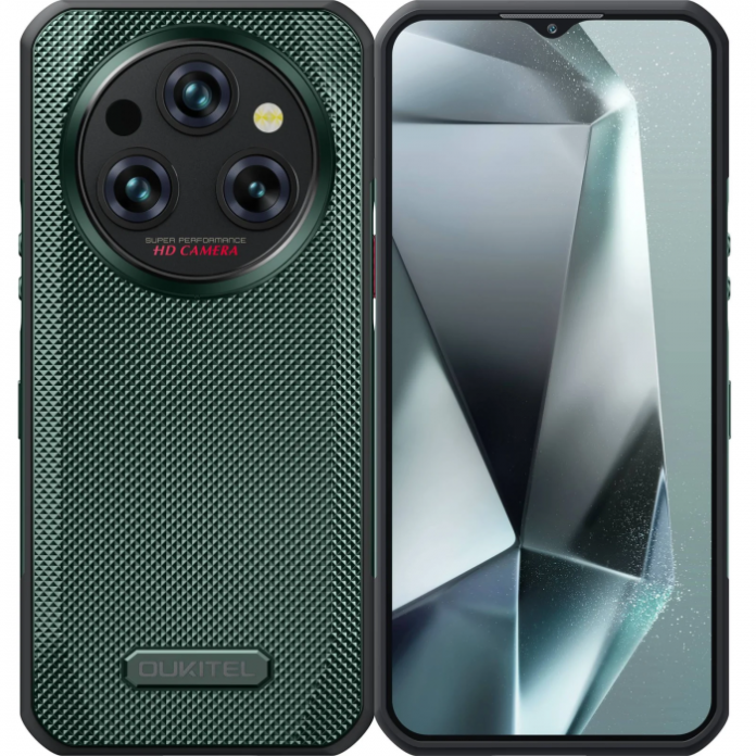 Telefon mobil Oukitel WP35, verde, 5G, ecran de 6.6 2.4K, 24GB RAM (8GB+16GB extensibili), 256GB ROM, Android 14, MediaTek Dimensity 6100+, 64MP+32MP, NFC, Face ID, baterie de 11000mAh, Dual SIM Telefon mobil Oukitel WP35, verde, 5G, ecran de 6.6 2.4K, 24GB RAM (8GB+16GB extensibili), 256GB ROM, Android 14, MediaTek Dimensity 6100+, 64MP+32MP, NFC, Face ID, baterie de 11000mAh, Dual SIM