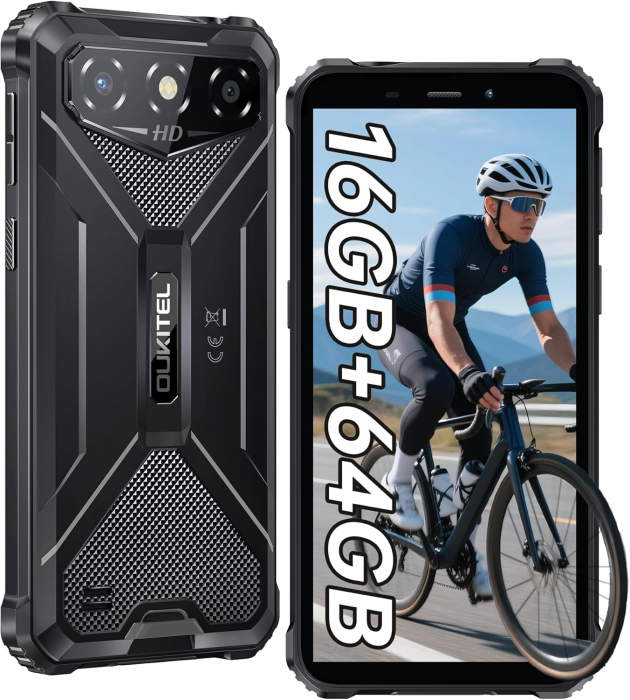 Telefon Mobil Oukitel G3, Verde, 4G, Ecran Waterdrop HD+ de 6 , 16GB RAM(4GB + 12GB Extensibili), 64GB ROM, 13MP, Android 14, MT6762, Face ID, Buton Personalizabil, 6300mAh, 10W, Dual SIM Telefon Mobil Oukitel G3, Verde, 4G, Ecran Waterdrop HD+ de 6 , 16GB RAM(4GB + 12GB Extensibili), 64GB ROM, 13MP, Android 14, MT6762, Face ID, Buton Personalizabil, 6300mAh, 10W, Dual SIM