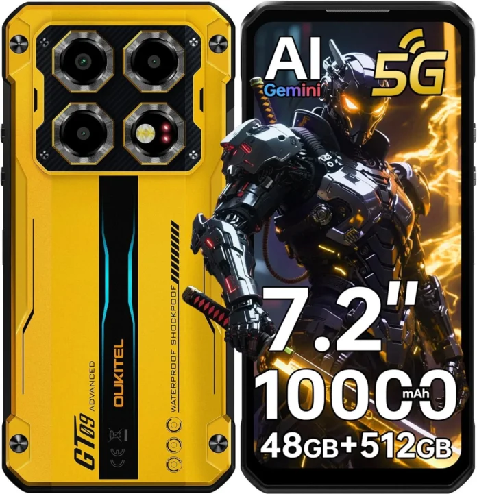 Telefon Mobil Oukitel WP60, Negru, 5G, 7.2 HD 120Hz, 48GB RAM (16GB + 32GB Extensibili), 512GB ROM, Android 15, Dimensity 7025, 108MP, Night Vision, NFC, Face ID, 10000mAh, 33W, Dual SIM Telefon Mobil Oukitel WP60, Negru, 5G, 7.2 HD 120Hz, 48GB RAM (16GB + 32GB Extensibili), 512GB ROM, Android 15, Dimensity 7025, 108MP, Night Vision, NFC, Face ID, 10000mAh, 33W, Dual SIM