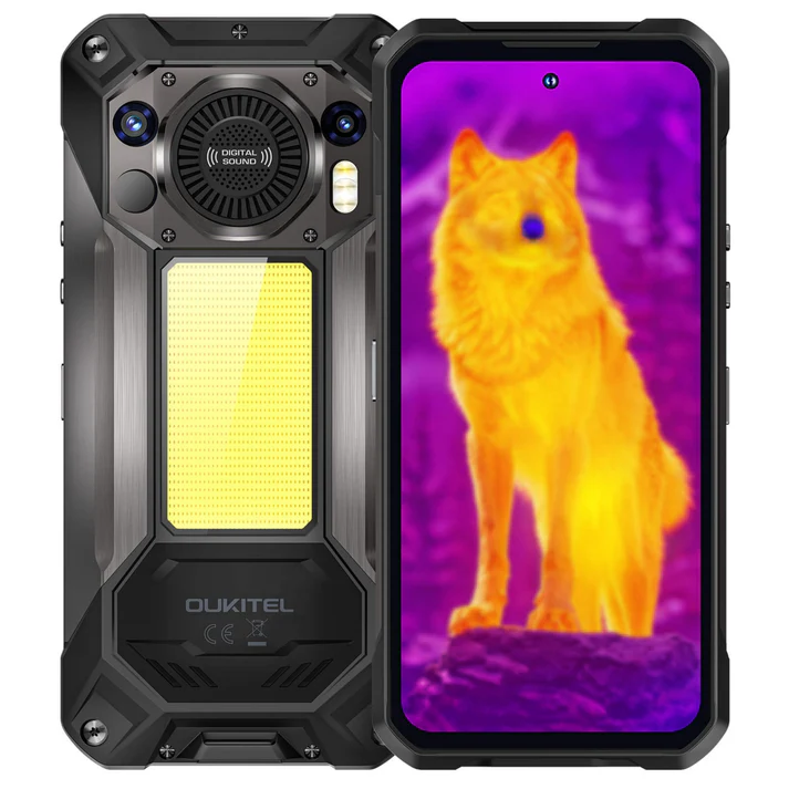 Telefon Mobil OUKITEL WP61 Ultra 5G Rugged, Negru, Camera Termala, Camping Light 1200LM, 20000mAh, 36GB RAM (12GB + 24GB extensibili), 512GB, 108MP, Ecran 6.8   120Hz, NFC, Dual SIM