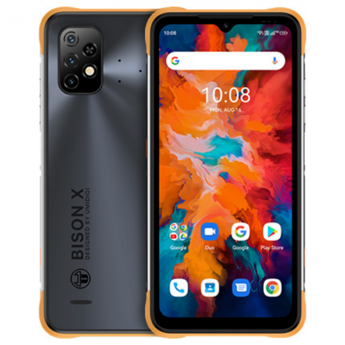 Telefon mobil UMIDIGI BISON X10 Gri, 4G, 6.53 HD+, 4GB RAM LPDDR4X, 64GB ROM, Android 11, Helio P60 OctaCore, NFC, 6150mAh, Dual SIM Telefon mobil UMIDIGI BISON X10 Gri, 4G, 6.53 HD+, 4GB RAM LPDDR4X, 64GB ROM, Android 11, Helio P60 OctaCore, NFC, 6150mAh, Dual SIM