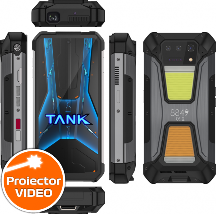 Telefon mobil Unihertz 8849 Tank 2 Pro, 4G, 6.81 FHD+, 120Hz, Proiector Video, 24GB RAM (12GB + 12GB extensibili), 512GB ROM, 108MP, Android 14, NFC, 23800mAh Telefon mobil Unihertz 8849 Tank 2 Pro, 4G, 6.81 FHD+, 120Hz, Proiector Video, 24GB RAM (12GB + 12GB extensibili), 512GB ROM, 108MP, Android 14, NFC, 23800mAh
