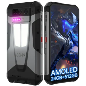 Telefon mobil Unihertz 8849 Tank 4, Negru, 5G, 6.78 AMOLED, 24GB RAM (12GB + 12GB Extensibili), 512GB ROM, Proiector DLP 720p, 50MP, Android 14, Dimensity 7300, Night Vision, 11600mAh, 66W, Dual SIM Telefon mobil Unihertz 8849 Tank 4, Negru, 5G, 6.78 AMOLED, 24GB RAM (12GB + 12GB Extensibili), 512GB ROM, Proiector DLP 720p, 50MP, Android 14, Dimensity 7300, Night Vision, 11600mAh, 66W, Dual SIM