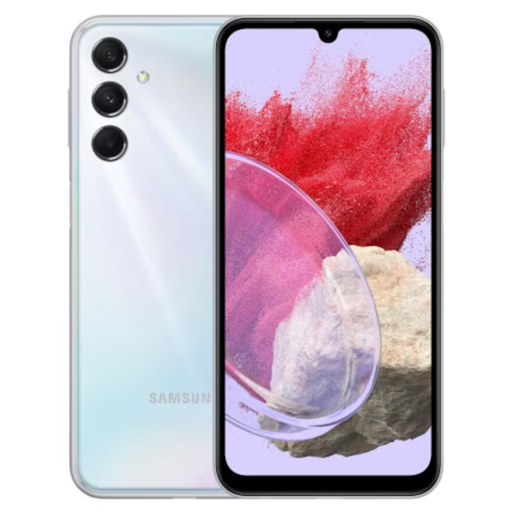 Telefon mobil Samsung Galaxy M34 5G, 6GB RAM, 128GB, Dual SIM, Silver Telefon mobil Samsung Galaxy M34 5G, 6GB RAM, 128GB, Dual SIM, Silver