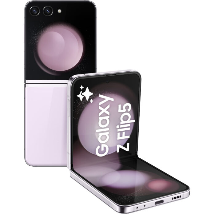 Telefon mobil Samsung Galaxy Z Flip5 5G, 256GB, 8GB RAM, Lavender Telefon mobil Samsung Galaxy Z Flip5 5G, 256GB, 8GB RAM, Lavender