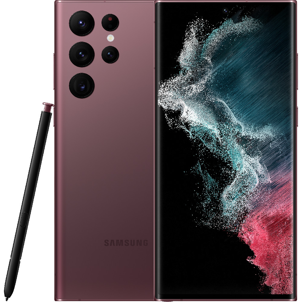 Telefon mobil Samsung Galaxy S22 Ultra, 5G, 512GB, 12GB RAM, Dual SIM, Burgundy Telefon mobil Samsung Galaxy S22 Ultra, 5G, 512GB, 12GB RAM, Dual SIM, Burgundy