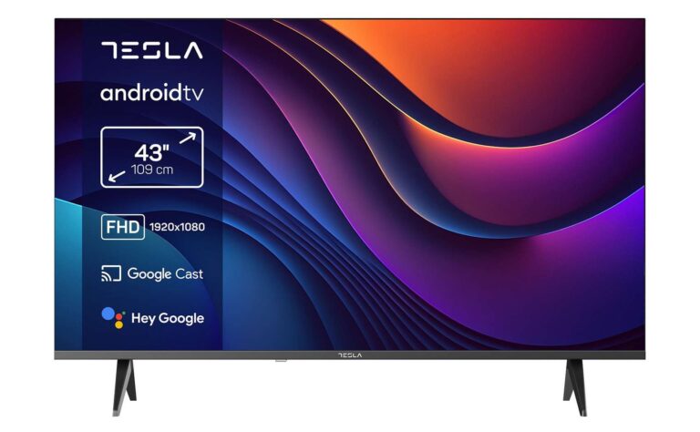 Televizor LED Full HD Tesla FHDDVB-T/T2/C/S/S2, diagonala 43 inch, unghi vizualizare 170 grade, 2x USB, 3x HDMI, Google Assistant