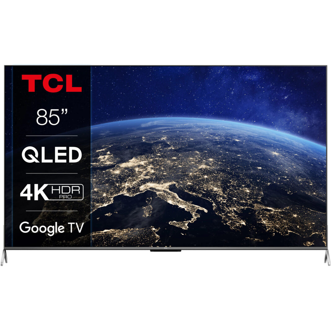 Televizor Smart QLED TCL 85C735, 214 cm, Ultra HD 4K, 120 Hz, Google TV, Clasa G