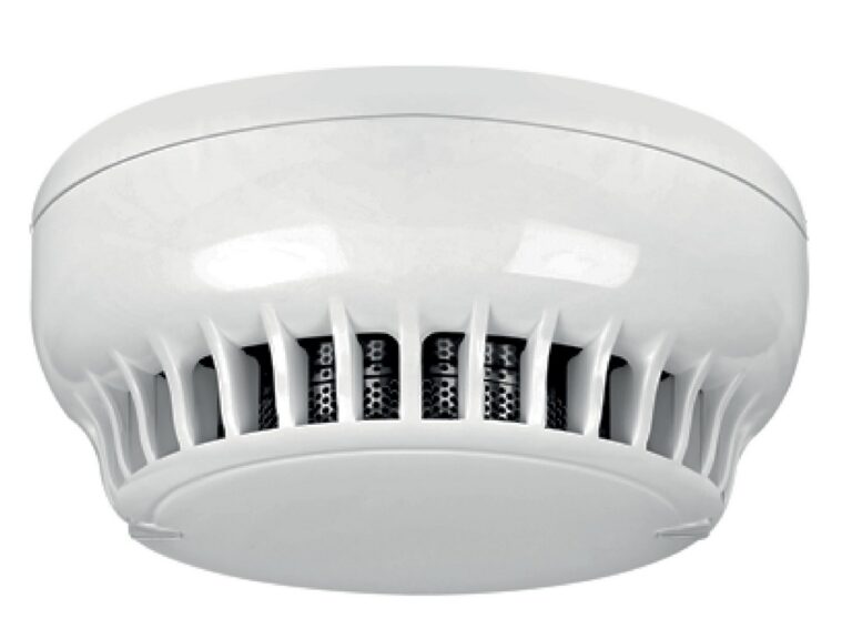 Detector inteligent de caldura cu izolator, adresabil , Teknim TFD-2361, certificat EN54-17 si EN54-5, 18-32VDC, 3mA, IP30