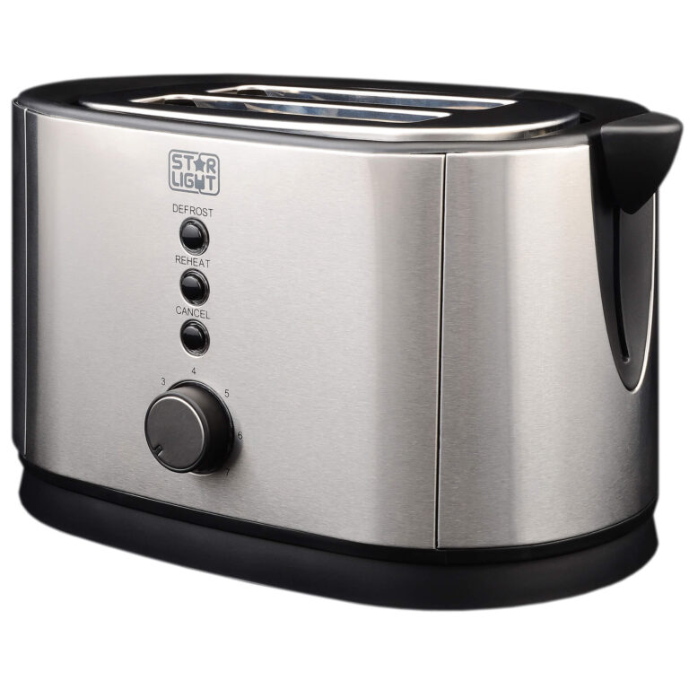 Prajitor de paine Star-Light TS-800W, 800 W, 2 felii de paine, Argintiu/Negru