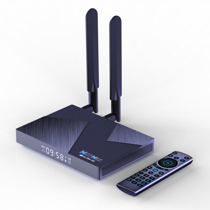 TV Box H96 Max V58 Smart Media Player, 8K 60fps, 3D, WiFi 6, RAM 8GB LPDDR4X, ROM 64GB, Android 12, RK3588 OctaCore, HDR10, SPDIF TV Box H96 Max V58 Smart Media Player, 8K 60fps, 3D, WiFi 6, RAM 8GB LPDDR4X, ROM 64GB, Android 12, RK3588 OctaCore, HDR10, SPDIF