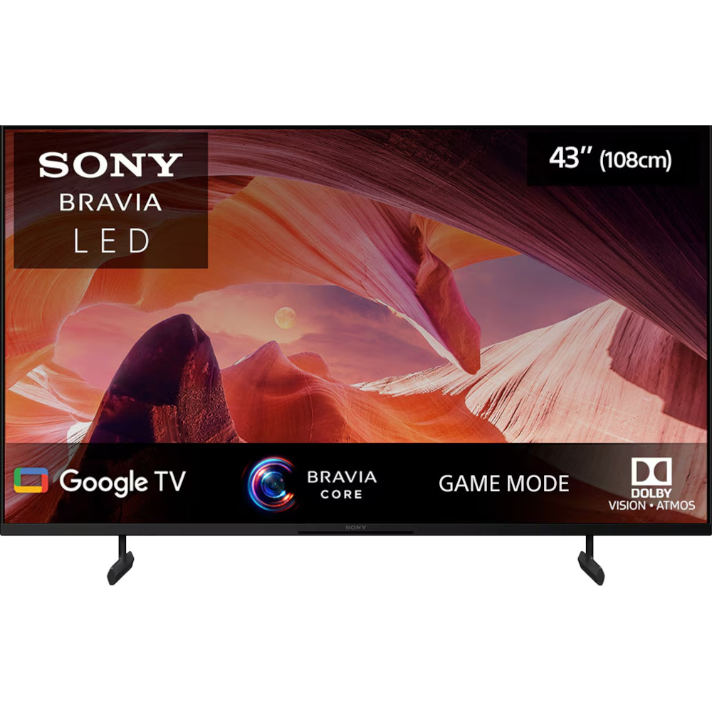 Televizor Smart LED Sony Bravia 43X80L, 108 cm, Ultra HD 4K, Google TV, Clasa F Televizor Smart LED Sony Bravia 43X80L, 108 cm, Ultra HD 4K, Google TV, Clasa F