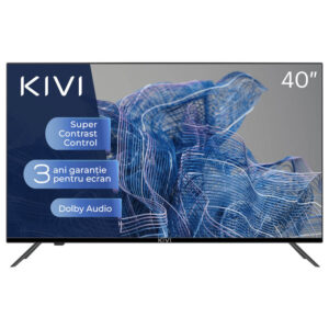 Televizor Smart LED Kivi 40F740NB, 101 cm, Full HD, Clasa F Televizor Smart LED Kivi 40F740NB, 101 cm, Full HD, Clasa F