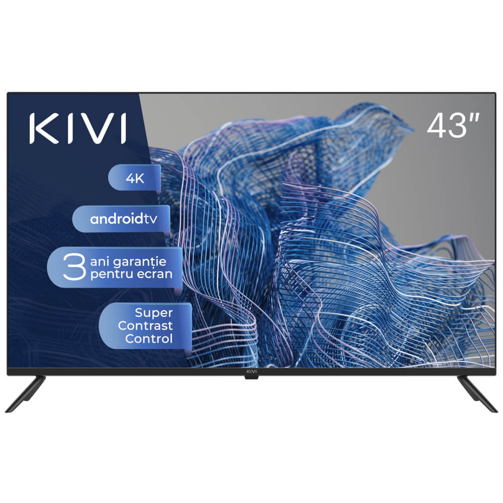 Televizor Smart LED Kivi 43U740NB, 108 cm, Ultra HD 4K, Clasa G Televizor Smart LED Kivi 43U740NB, 108 cm, Ultra HD 4K, Clasa G