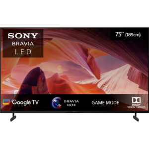 Televizor Smart LED Sony Bravia 75X80L, 189 cm, Ultra HD 4K, Google TV, Clasa F Televizor Smart LED Sony Bravia 75X80L, 189 cm, Ultra HD 4K, Google TV, Clasa F