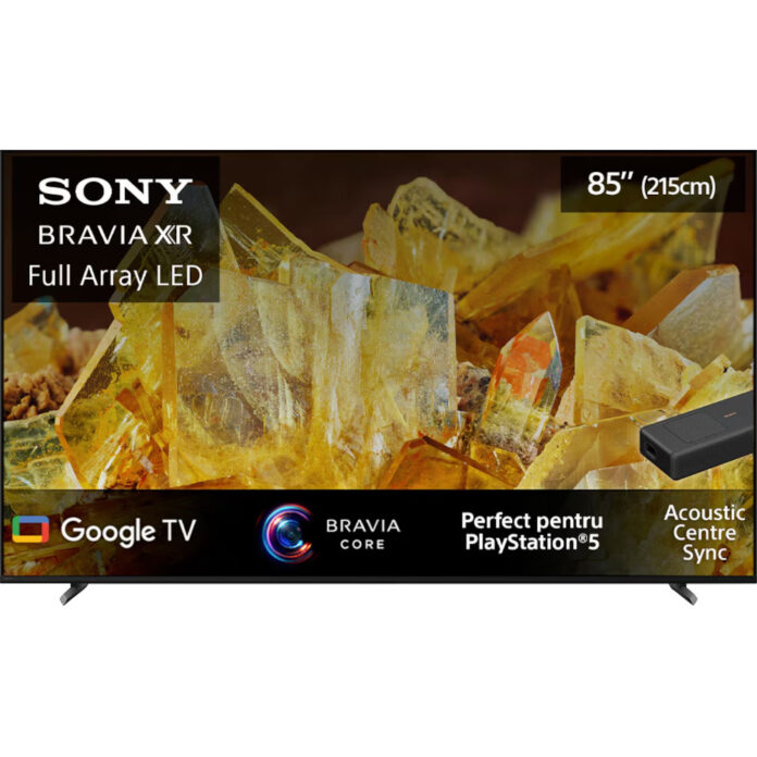 Televizor Smart LED Sony Bravia 85X90L, 215 cm, Ultra HD 4K, Google TV, Clasa E Televizor Smart LED Sony Bravia 85X90L, 215 cm, Ultra HD 4K, Google TV, Clasa E