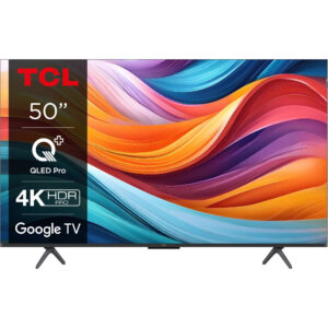 Televizor Smart TCL 50T7B, 126 cm, 4K UHD, QLED, HDR, Seria T7B, Clasa F Televizor Smart TCL 50T7B, 126 cm, 4K UHD, QLED, HDR, Seria T7B, Clasa F