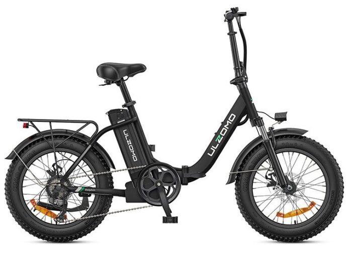 Bicicleta electrica pliabila Ulzomo ULZDPH20-BK, autonomie 89km, 350W, 36V 13Ah, 7 trepte viteza max. 25km/h, LDC, negru, anvelope 20 inch Bicicleta electrica pliabila Ulzomo ULZDPH20-BK, autonomie 89km, 350W, 36V 13Ah, 7 trepte viteza max. 25km/h, LDC, negru, anvelope 20 inch