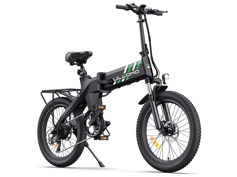 Bicicleta electrica pliabila Ulzomo ULZR20-BK, autonomie 60km, 250W, 36V 15.6Ah, 7 trepte viteza max. 25km/h, LDC, negru, anvelope 20 inch Bicicleta electrica pliabila Ulzomo ULZR20-BK, autonomie 60km, 250W, 36V 15.6Ah, 7 trepte viteza max. 25km/h, LDC, negru, anvelope 20 inch
