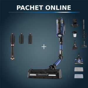 Pachet PROMO Aspirator vertical Rowenta X-Force Flex 12.60 Aqua RH98C0WO si Peria rotativă cu aer cald Rowenta Ultimate Experience CF9620F0 Pachet PROMO Aspirator vertical Rowenta X-Force Flex 12.60 Aqua RH98C0WO si Peria rotativă cu aer cald Rowenta Ultimate Experience CF9620F0