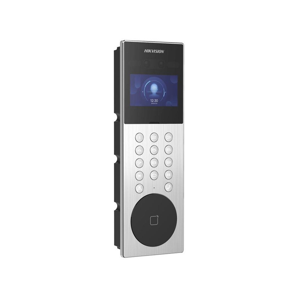 Videointerfon cu recunoastere faciala Hikvision DS-KD9203-ME6, 2 MP, card M1 Videointerfon cu recunoastere faciala Hikvision DS-KD9203-ME6, 2 MP, card M1