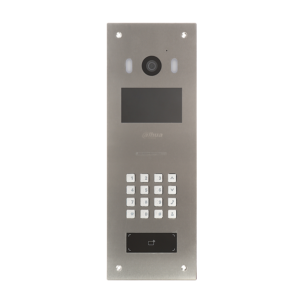 Videointerfon de exterior IP Dahua VTO6521K, 2 MP, IC card, PIN, cod QR, deblocare de la distanta, 20.000 utilizatori, aparent/ingropat Videointerfon de exterior IP Dahua VTO6521K, 2 MP, IC card, PIN, cod QR, deblocare de la distanta, 20.000 utilizatori, aparent/ingropat