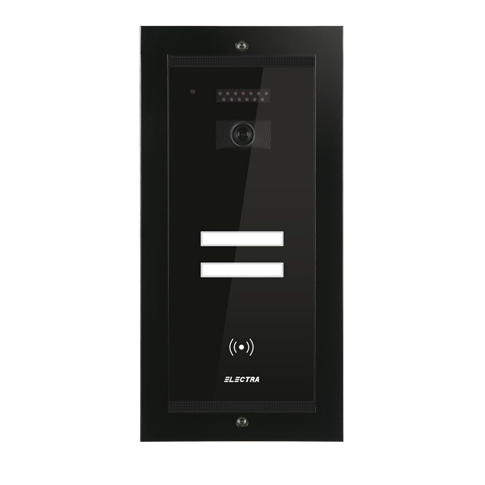 Videointerfon de exterior Electra Smart VPM.2FR02.ELB04, RFID, 2 familii, ingropat, 4 fire Videointerfon de exterior Electra Smart VPM.2FR02.ELB04, RFID, 2 familii, ingropat, 4 fire