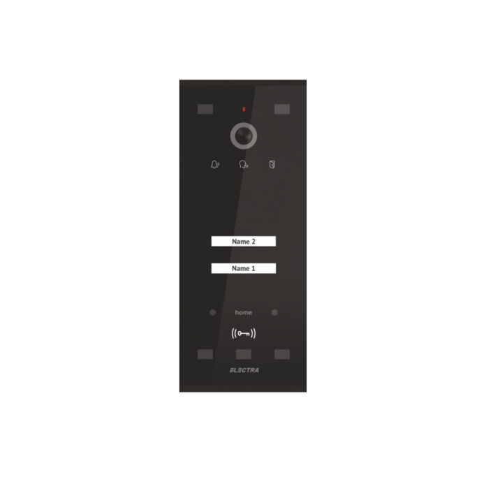Videointerfon de exterior Electra VPM.02S03.ELBH4, RFID, 2 familii, aparent, 4 fire, negru Videointerfon de exterior Electra VPM.02S03.ELBH4, RFID, 2 familii, aparent, 4 fire, negru