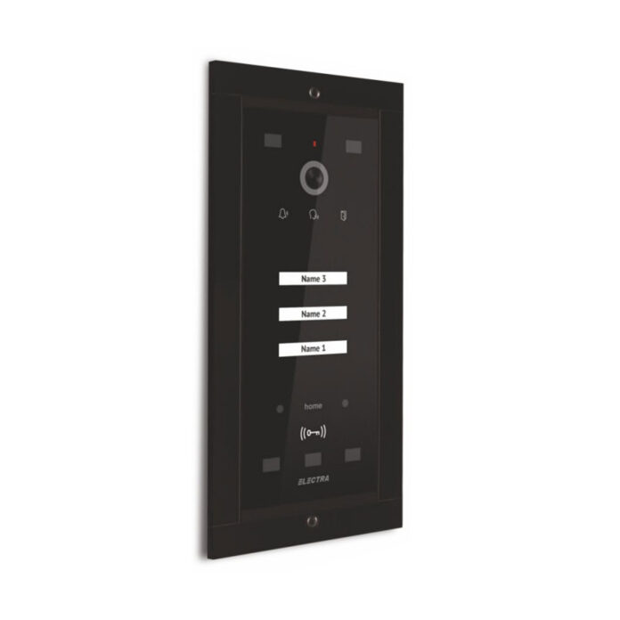 Videointerfon de exterior Electra VPM.03S03.ELBH4, RFID, 3 familii, aparent, 4 fire Videointerfon de exterior Electra VPM.03S03.ELBH4, RFID, 3 familii, aparent, 4 fire