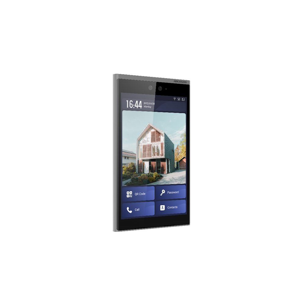 Videointerfon de exterior IP Hikvision DS-KD9633-WBE6, 2MP, IR, recunoastere faciala, cartela TF, 20.000 utilizatori, ecran tactil, aparent Videointerfon de exterior IP Hikvision DS-KD9633-WBE6, 2MP, IR, recunoastere faciala, cartela TF, 20.000 utilizatori, ecran tactil, aparent
