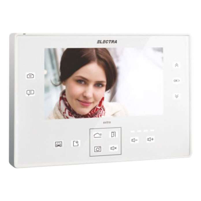 Videointerfon de interior Electra Extra VTE.7S903.ELW04, aparent, LCD 7 inch, alb Videointerfon de interior Electra Extra VTE.7S903.ELW04, aparent, LCD 7 inch, alb