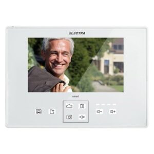 Videointerfon de interior Electra Smart VTM.7S083.ELWTL, ecran 7 inch, aparent, alb Videointerfon de interior Electra Smart VTM.7S083.ELWTL, ecran 7 inch, aparent, alb