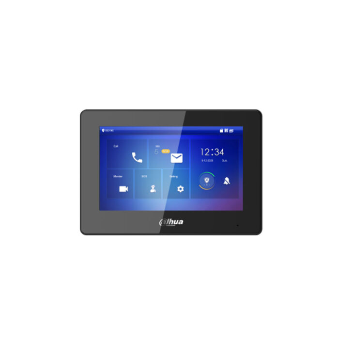 Videointerfon de interior IP Dahua VTH5422HB, 7 inch, aparent, PoE, negru, slot card Videointerfon de interior IP Dahua VTH5422HB, 7 inch, aparent, PoE, negru, slot card